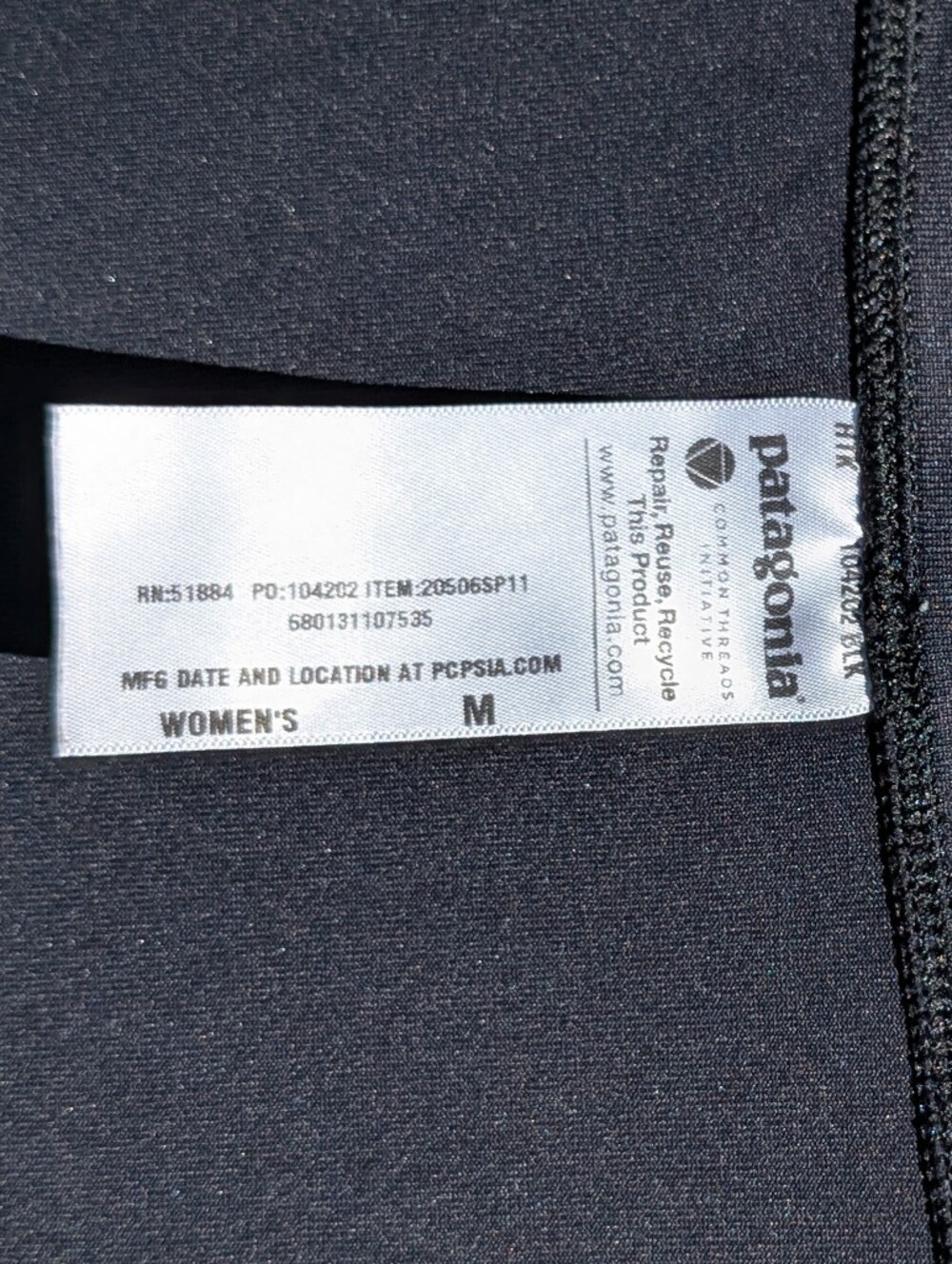 Patagonia Medium Morning Glory Black A-Line Skirt - Picture 5 of 6